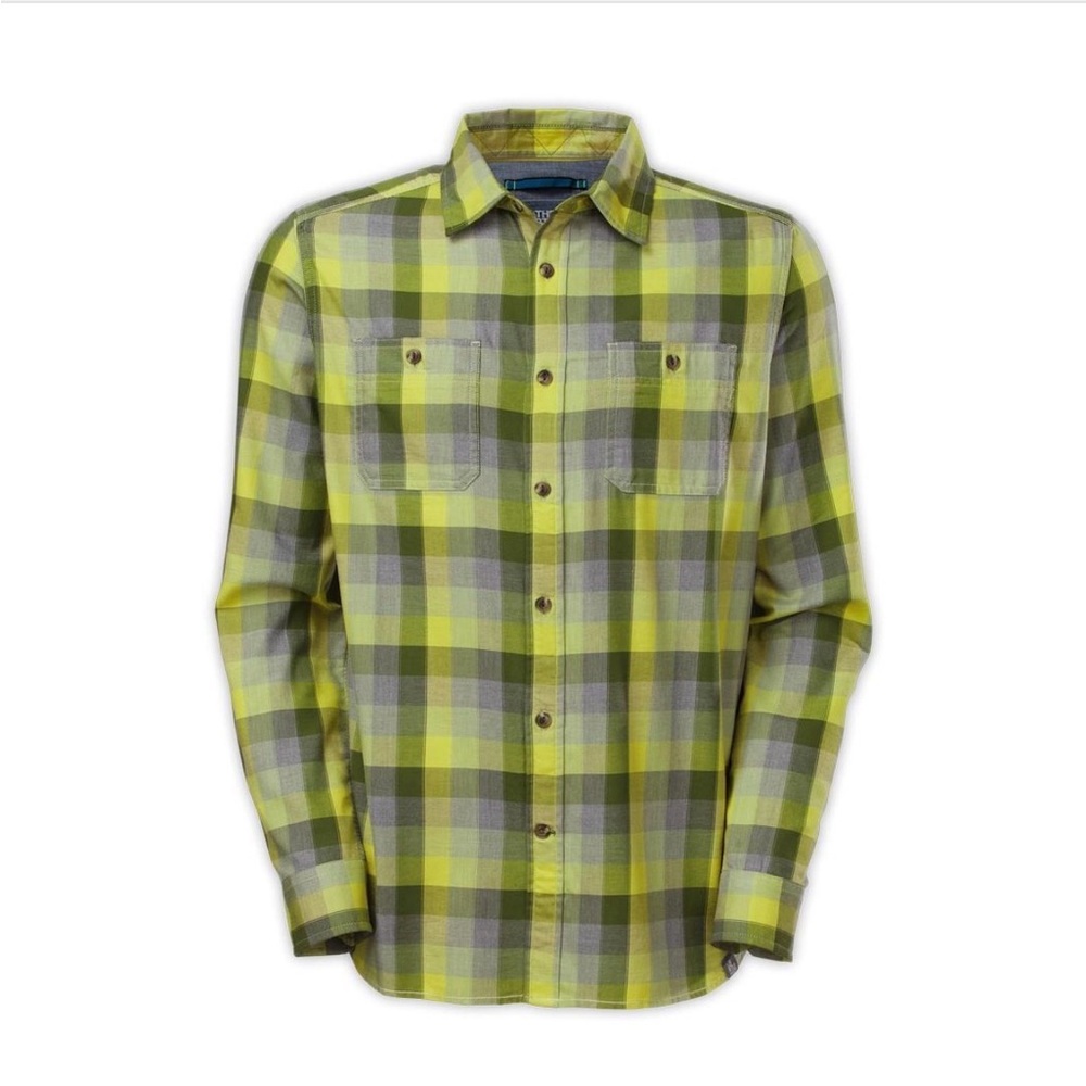 The North Face Men's Cumberland Plaid Long-Sleeve Shirt XXL Gorpcore